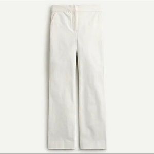 J.Crew Hayden kickout crop pant in corduroy cream Ivory Sz 0